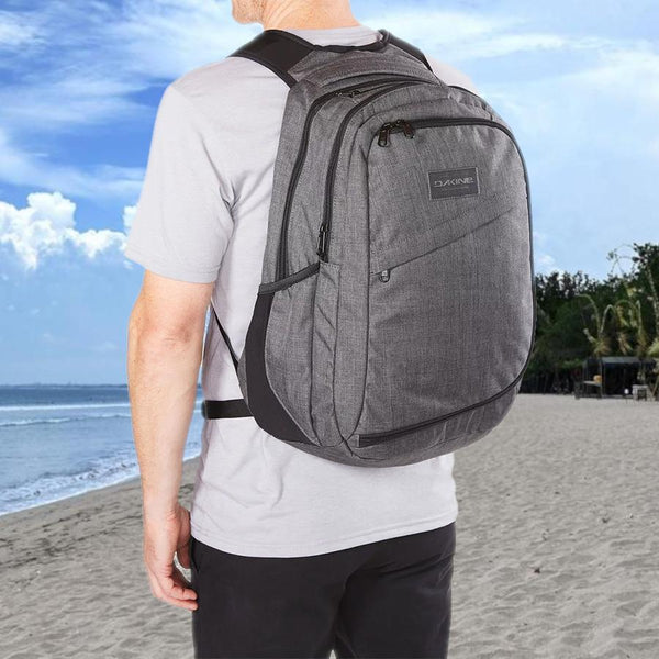 Arriving at your favourite Indonesian beach for a surf with your Dakine backpack.
