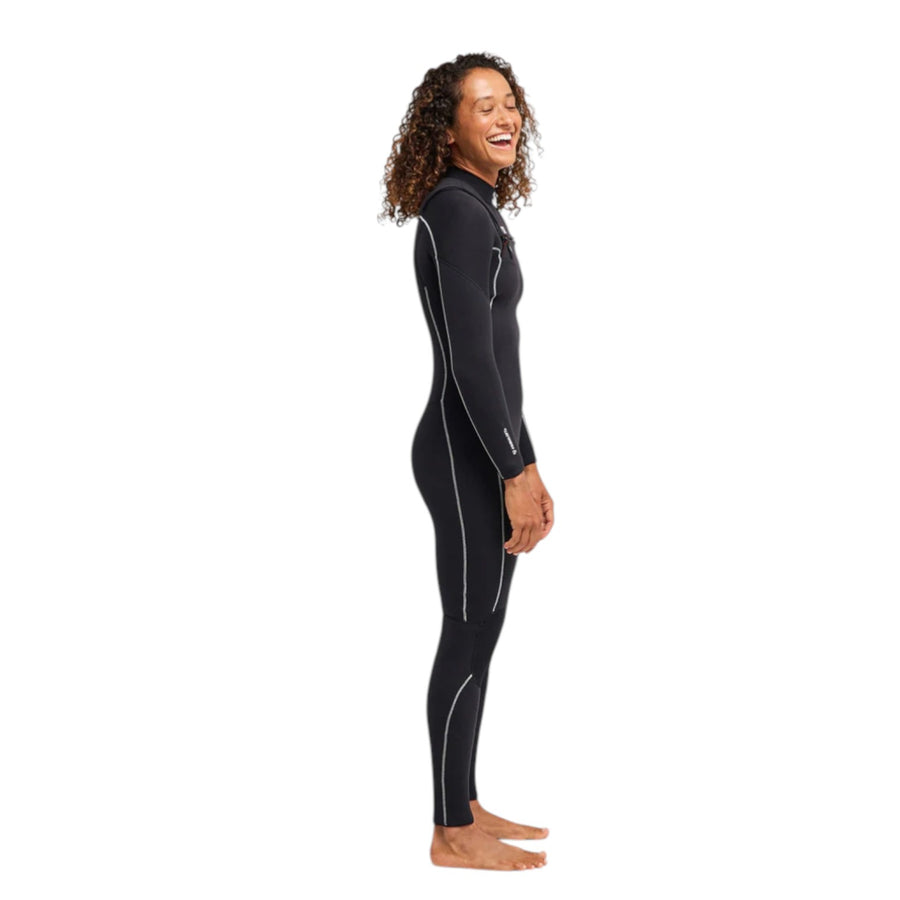 Roxy 4/3mm Elite Extra Stretch Chest Zip Wetsuit - Black