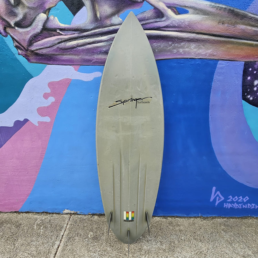 (#7588) Springer Vintage Surfboard 6'1" x 21" x 2 3/8" Thruster