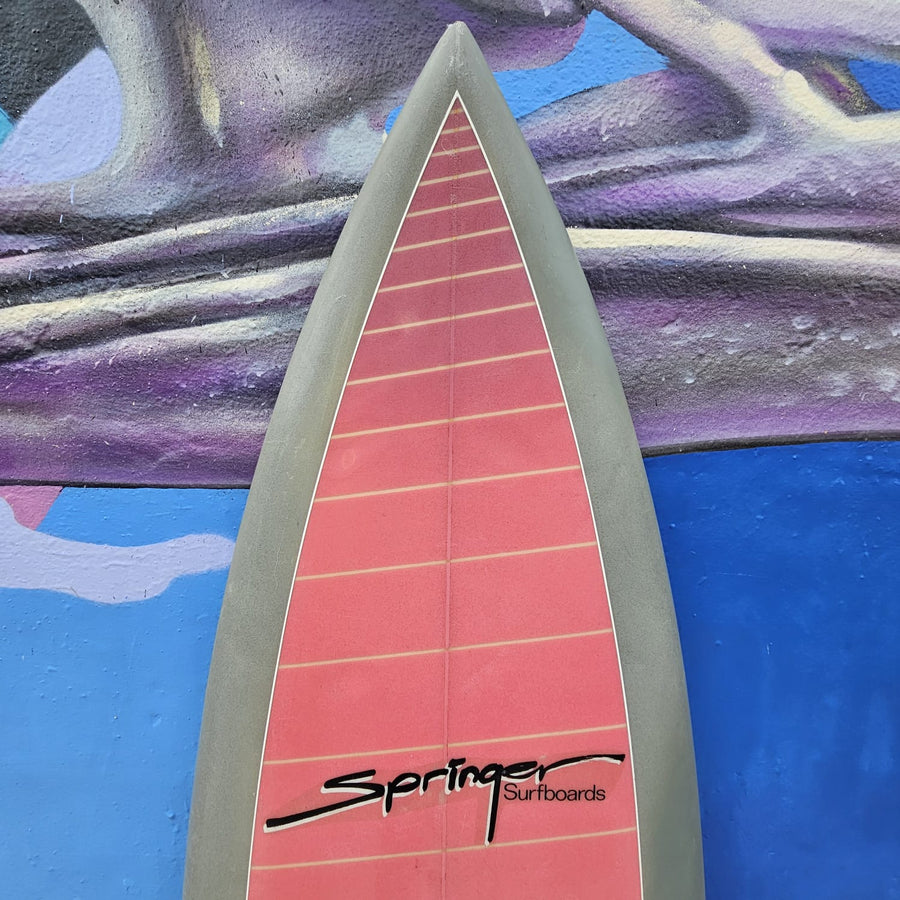 (#7588) Springer Vintage Surfboard 6'1" x 21" x 2 3/8" Thruster