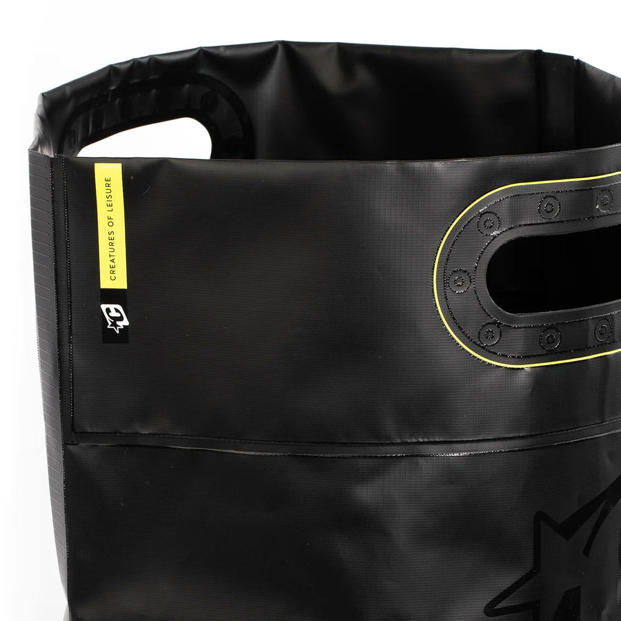 Creatures of Leisure Surf Bucket - Waterproof 44L: Black Citrus