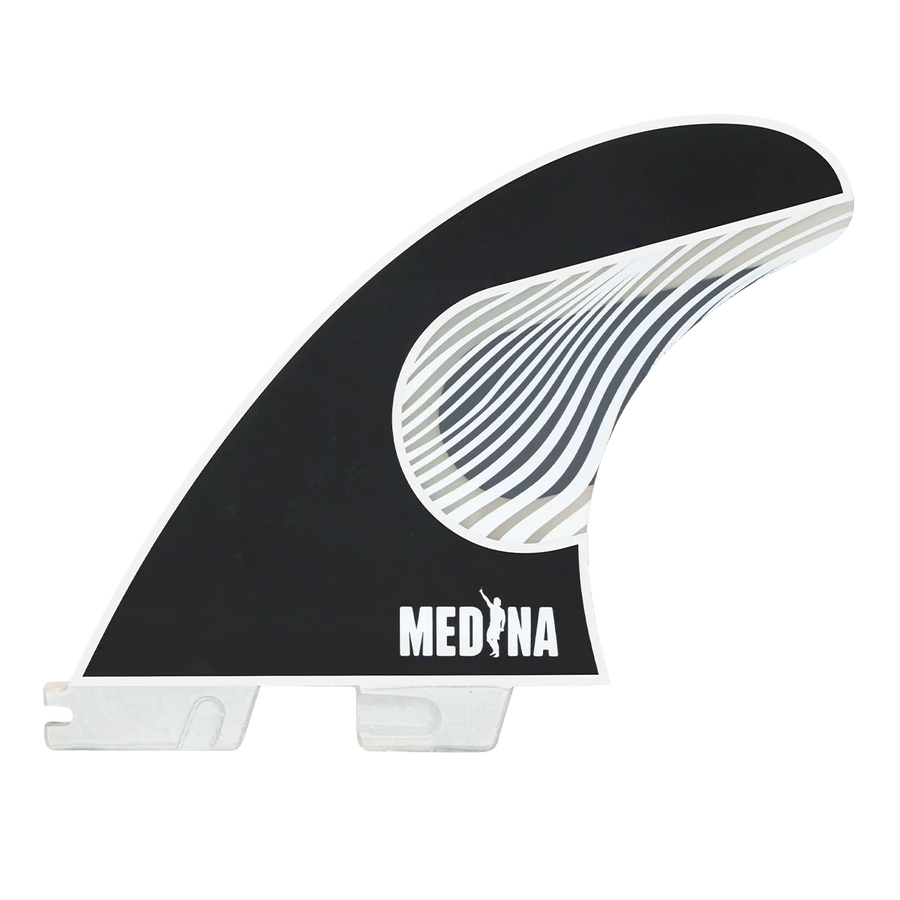 FCS II Gabriel Medina Tri Fin Set - Black/White