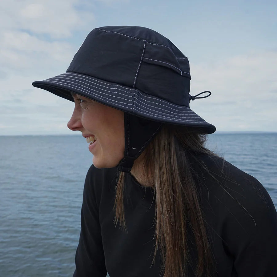 Knok Surfwear Bucket Hard Surf Hat - Black