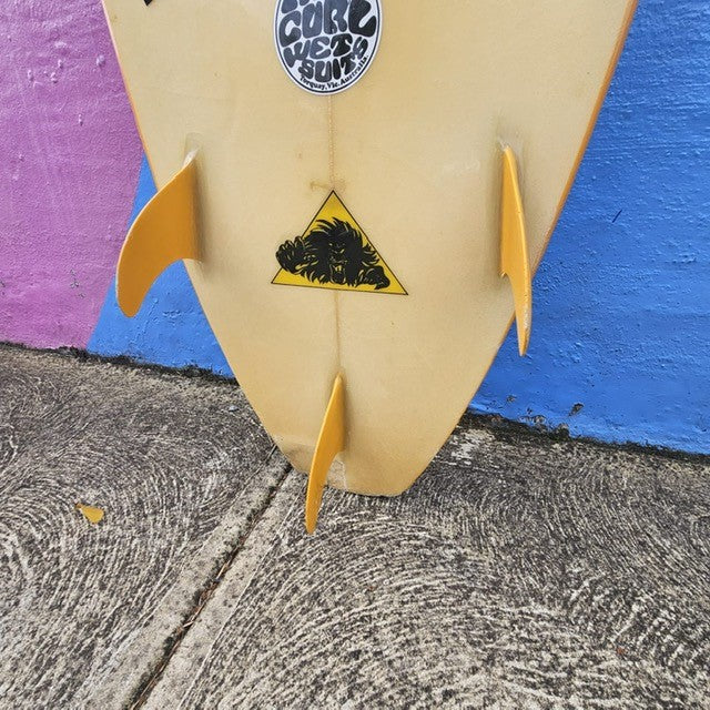 (#7766) Springer Shorty 6'2" x 20 1/2" x 3" Glass-in Fins