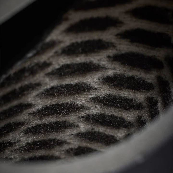 Close-up of textured wetsuit bootie lining, surf accessory at Melbourne Surfboard Shop