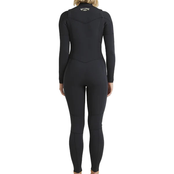 Billabong Womens 3/2mm Salty Dayz Natural Chest Zip Wetsuit - Black