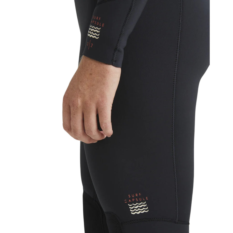 Billabong Womens 4/3mm Salty Dayz Natural Chest Zip Steamer Wetsuit