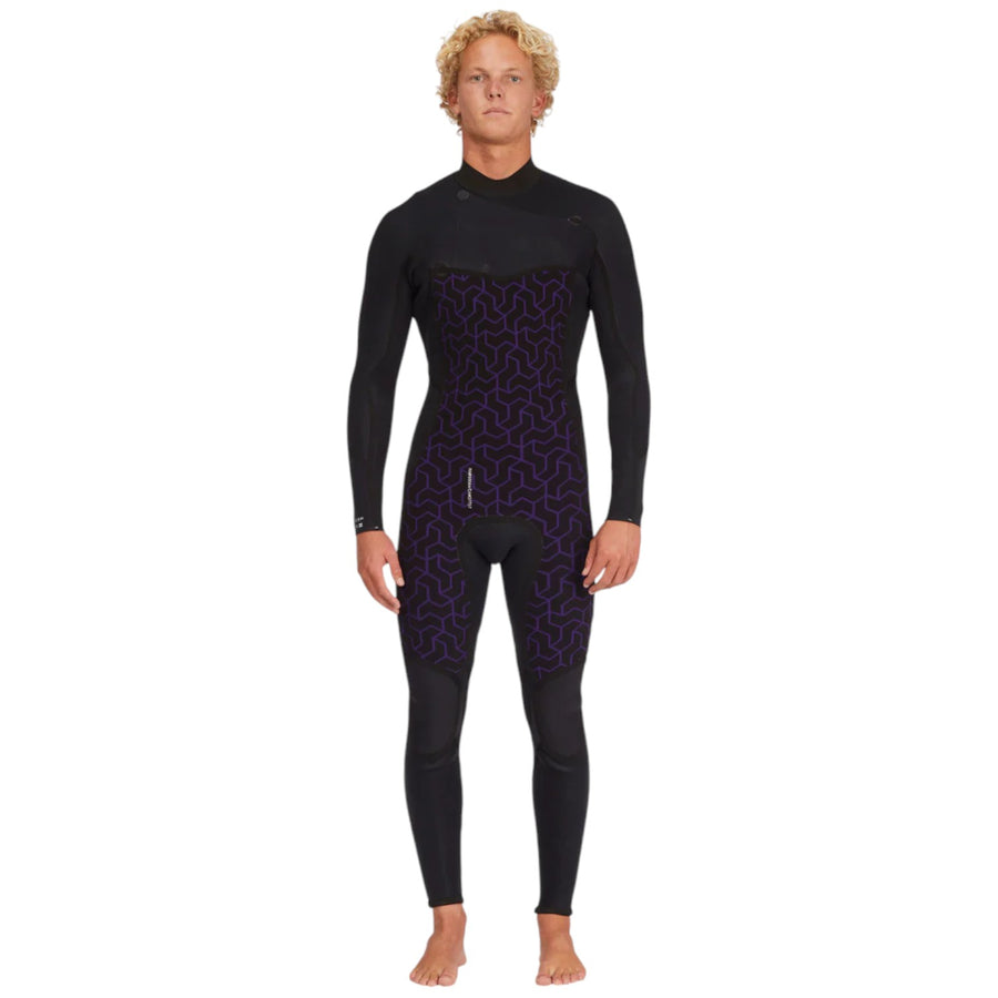 Billabong Mens 3/2mm Absolute Natural Chest Zip Steamer Wetsuit