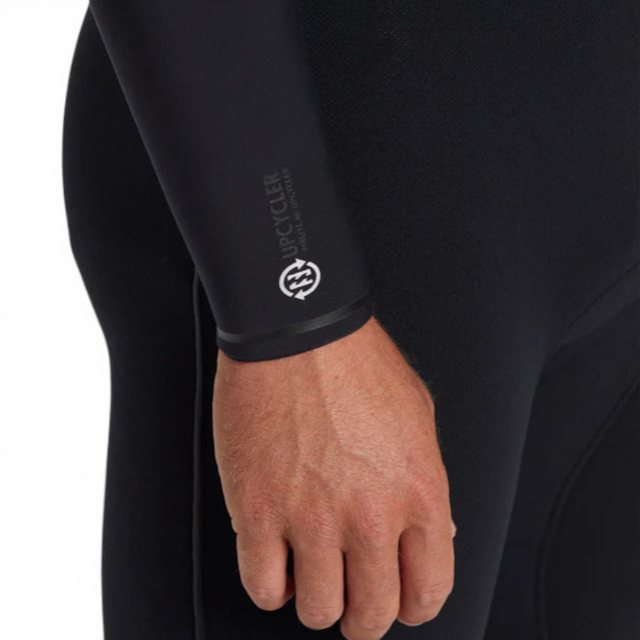 Billabong Mens 4/3 Furnace Natural Chest Zip Steamer - Black