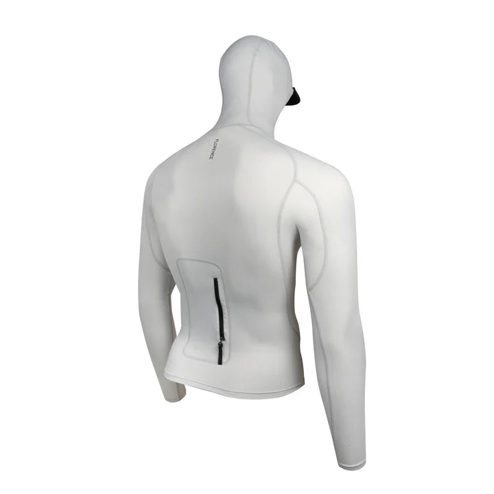 Mens Wetsuits - Florence Marine X - Florence Marine X Standard Issue L/S Utility Pocket Hooded Rashguard - Silver - Melbourne Surfboard Shop - Shipping Australia Wide | Victoria, New South Wales, Queensland, Tasmania, Western Australia, South Australia, Northern Territory.