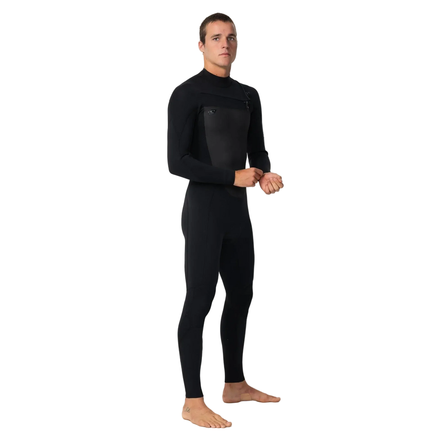 O'Neill Men's Defender 3/2mm Steamer Chest Zip - Black