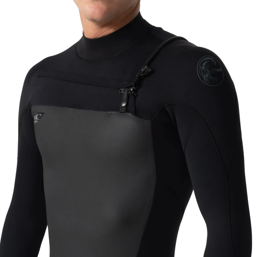 O'Neill Men's Defender 3/2mm Steamer Chest Zip - Black