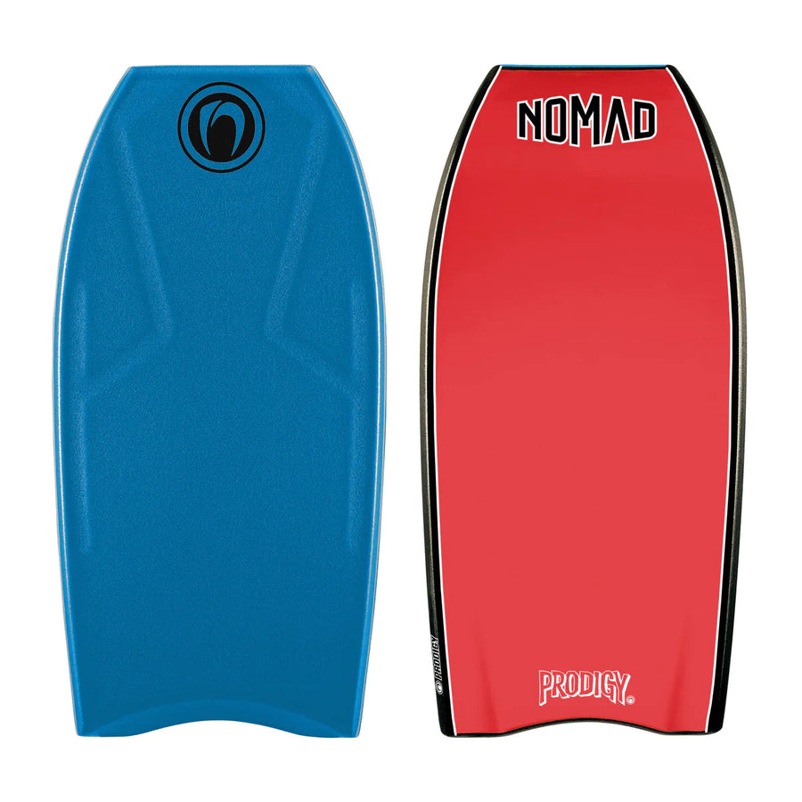 Nomad Prodigy ZED Core Crescent Bodyboards & Accessories Nomad 42" Blue Deck / Red Bottom