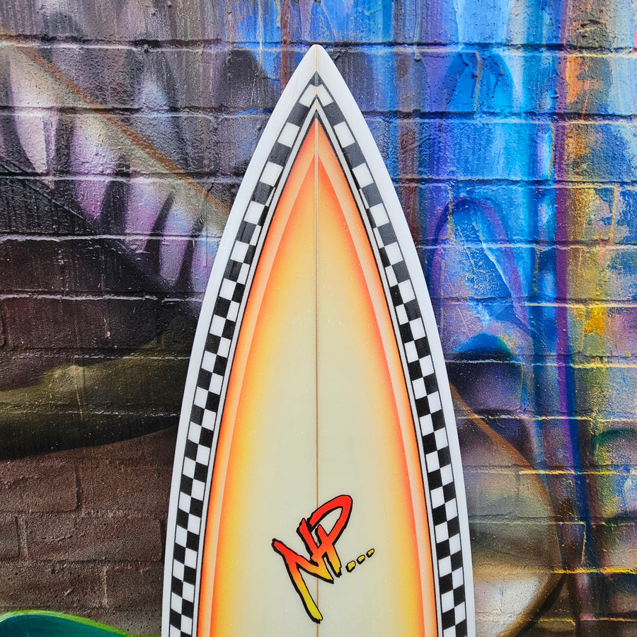 (#7716) Neal Purchase Jnr Custom 6'2" x 19 7/8" x 2 3/4" Glass In Fins