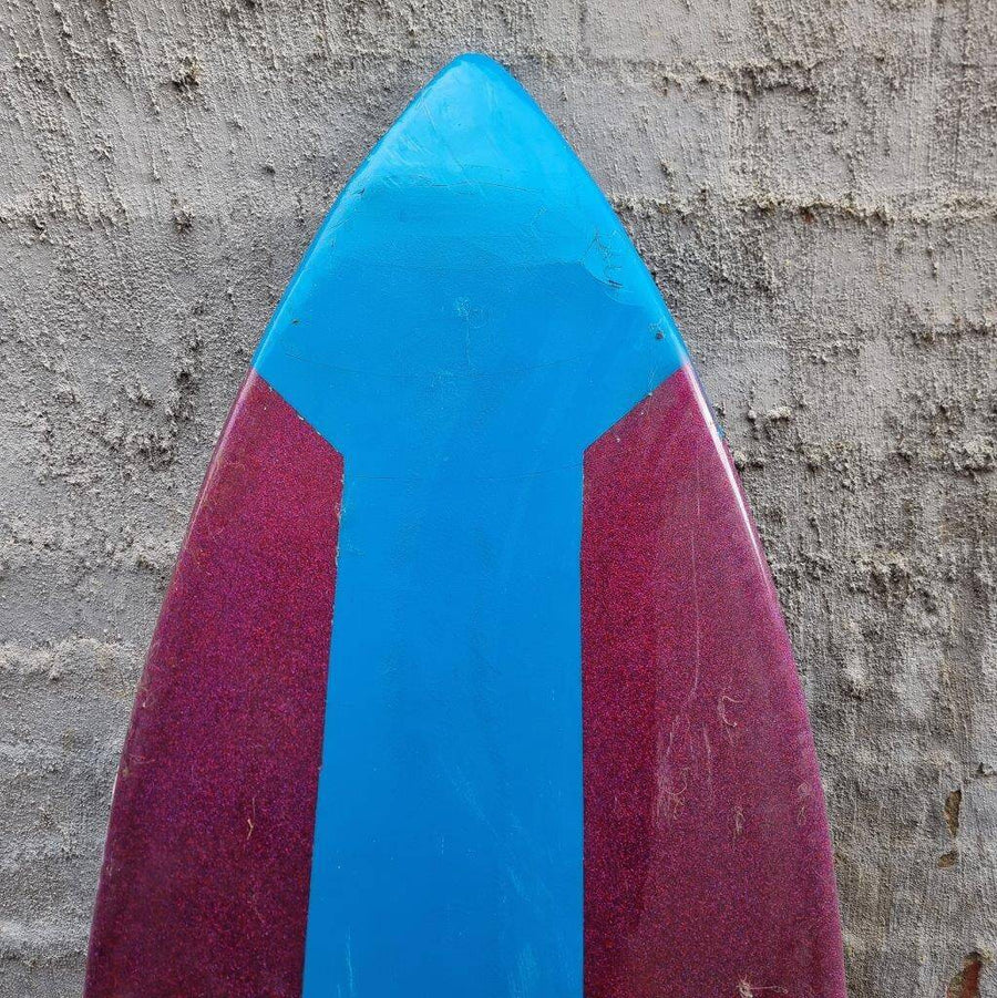 (#1284) Blue and Purple Single 6'2" x 20 1/2" x 3 5/8" Second Hand Surfboards Melbourne Surfboard Shop
