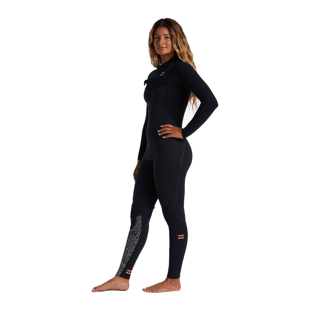 Billabong Womens Furnace Comp Chest Zip 4/3 Midnight Trails Womens Wetsuits Billabong