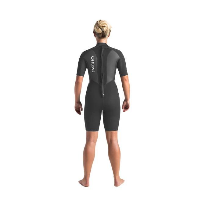 Womens Wetsuits - C-Skins - C-Skins Element 2/2 Womens Spring Graphite/Black/Orange - Melbourne Surfboard Shop - Shipping Australia Wide | Victoria, New South Wales, Queensland, Tasmania, Western Australia, South Australia, Northern Territory.