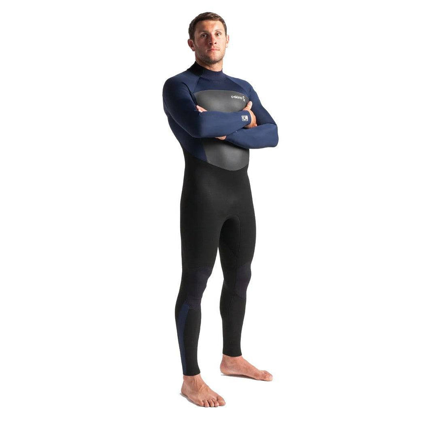 C-Skins Legend 3/2 Mens Back Zip Steamer Black/Slate/White Mens Wetsuits C-Skins