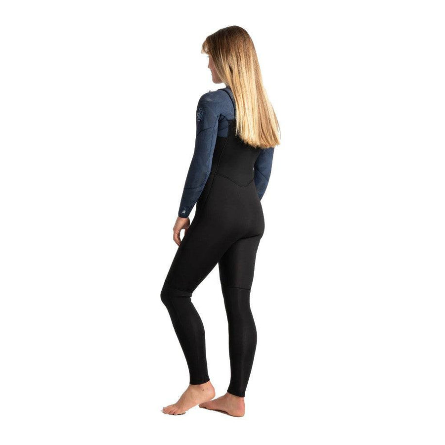 C-Skins Solace 4/3 Womens GSB Chest Zip Steamer Black/Bluestone Tropical/Saffron Womens Westuits C-Skins
