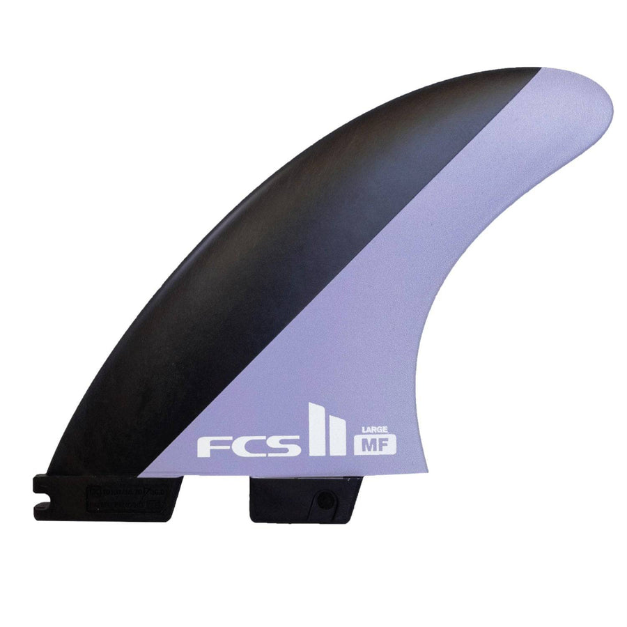 FCS II MF PC Tri Fins Surfboard Fins FCS M Charcoal Lavender