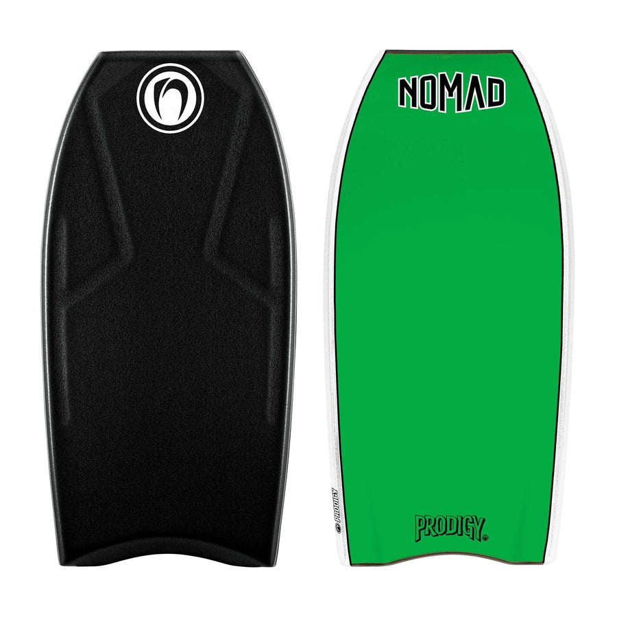 Nomad Prodigy ZED Core Crescent PE Bodyboards & Accessories Nomad 41" Black Deck / Green Bottom