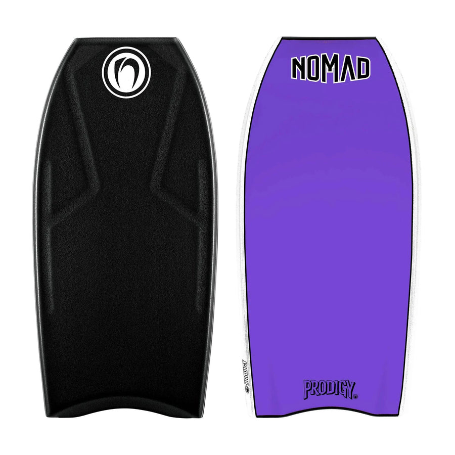 Nomad Prodigy ZED Core Crescent PE Bodyboards & Accessories Nomad 41" Black Deck / Purple Bottom