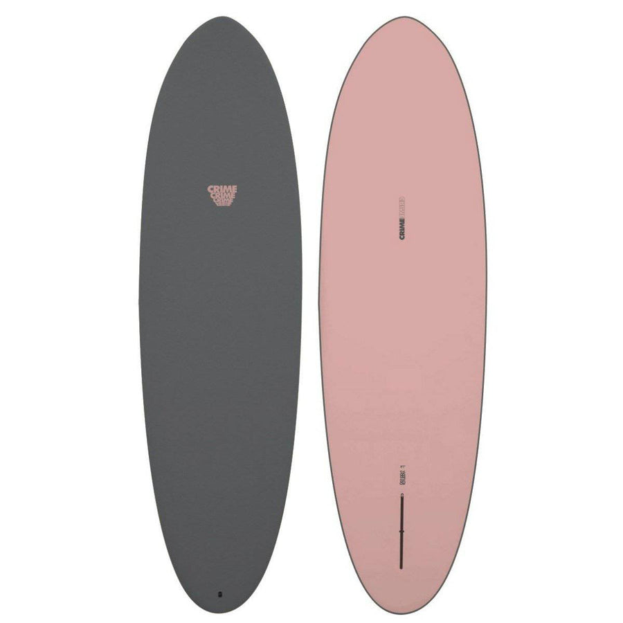 *PRE-ORDER* Crime Stubby Surfboards Crime 6'6" 45L Primer/Pink