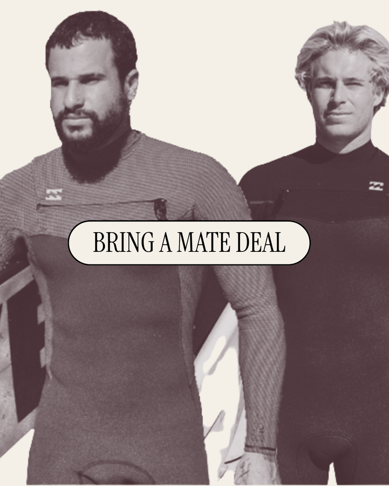 20% Off Wetsuits & Water Apparel with our Bring A Mate Deal