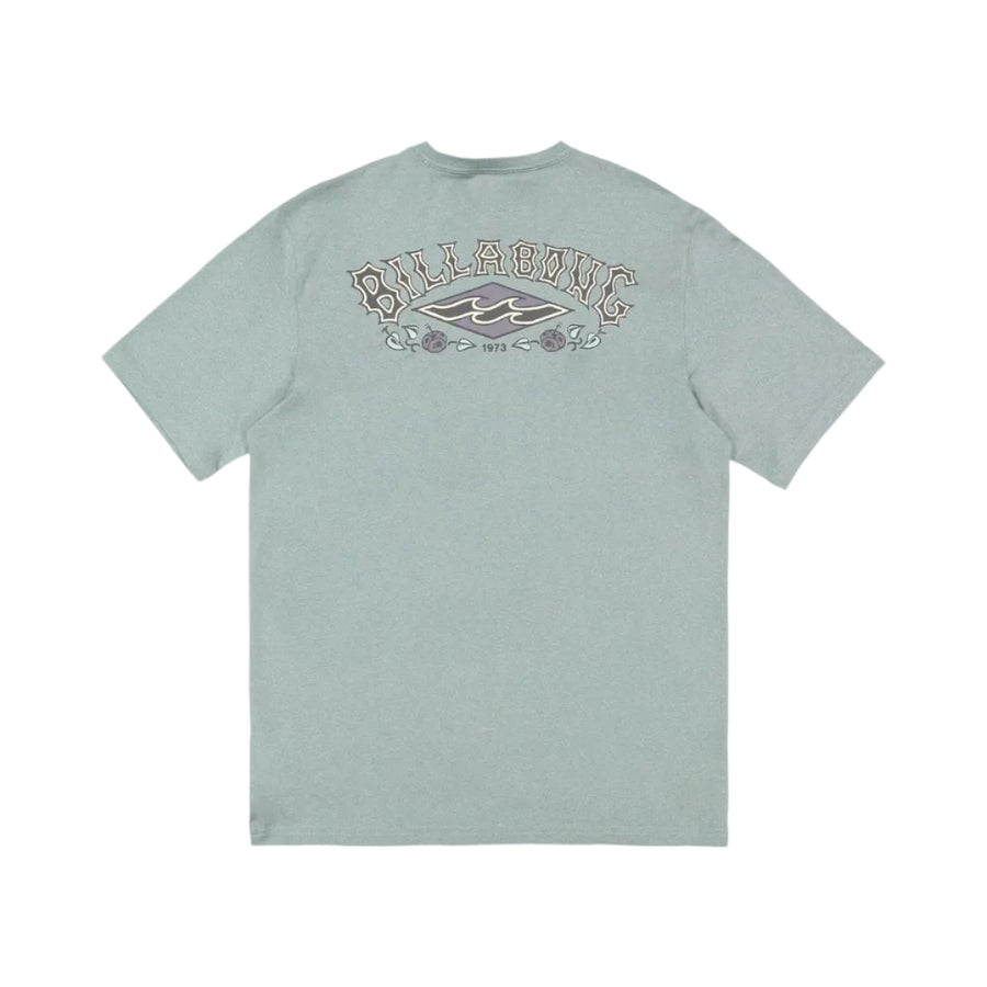 Billabong Mens Heritage Loose Fit Rash Vest - Sea Blue