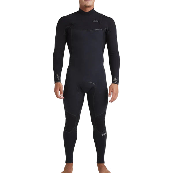 Billabong 3/2mm Revolution Pro Chest Zip Steamer Wetsuit - Black