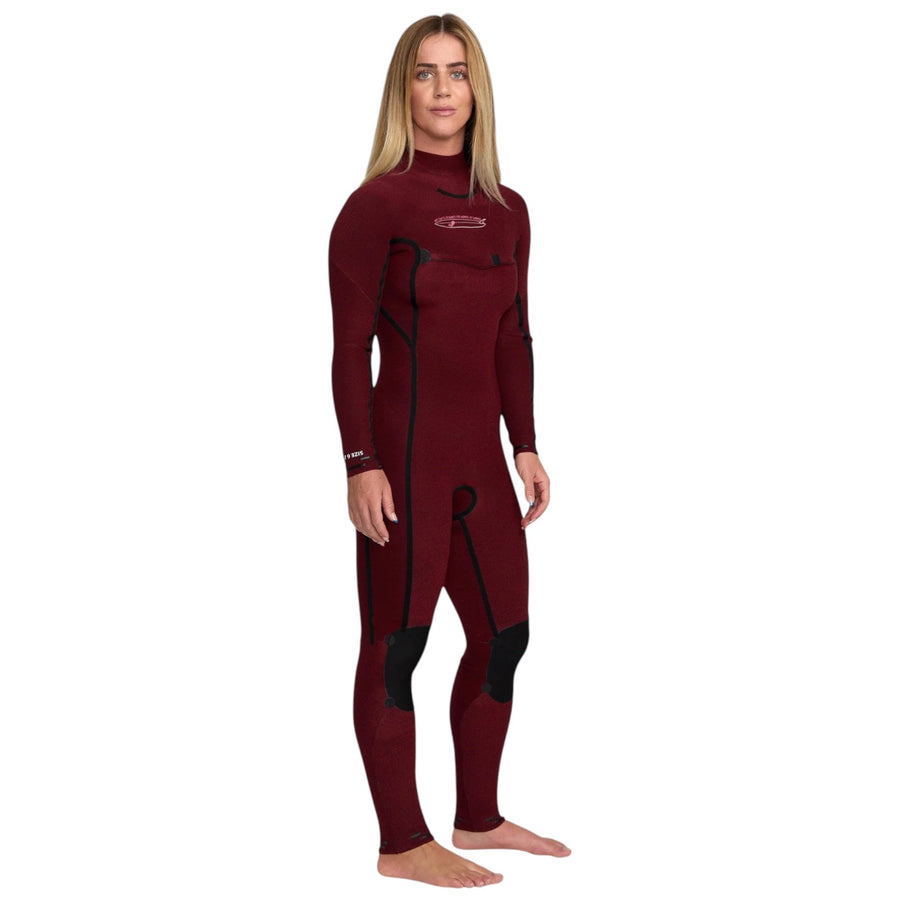 Roxy 4/3mm Elite Extra Stretch Chest Zip Wetsuit - Black