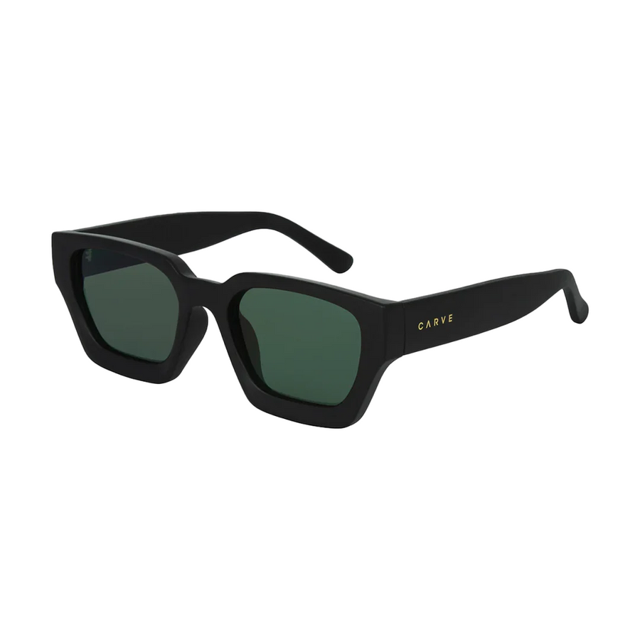 Carve Nova Matt Black Frame with Green Lens