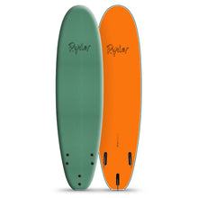 Ryder green and orange soft top surfboards, surf hardware at Melbourne Surfboard Shop