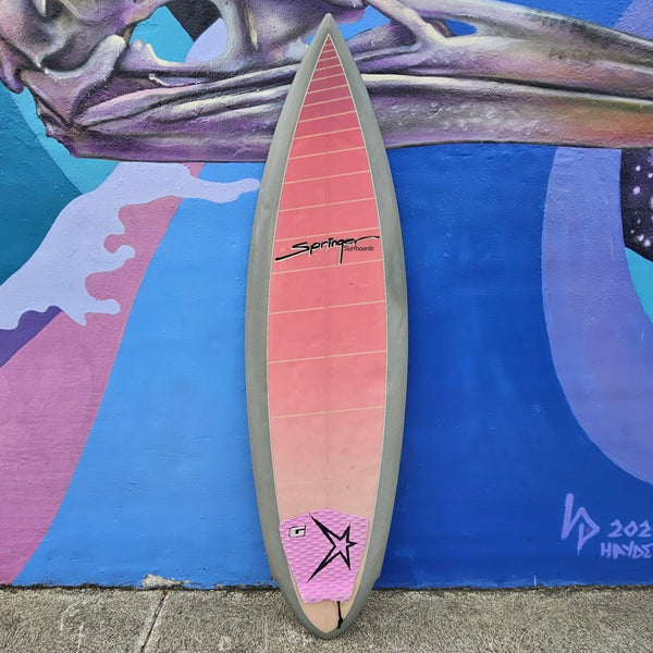 (#7588) Springer Vintage Surfboard 6'1" x 21" x 2 3/8" Thruster