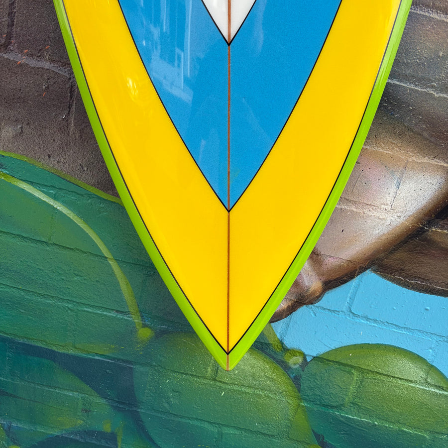 (#2732) Oke Twin Fin 5'10" x 19 8/7" x 2 5/8" 30L FCSII