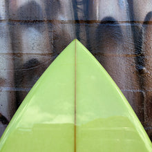 (#2733) Mick Pierce Twin Fin 5'10" x 20" x 2 5/8" 33L (Glass-ons)