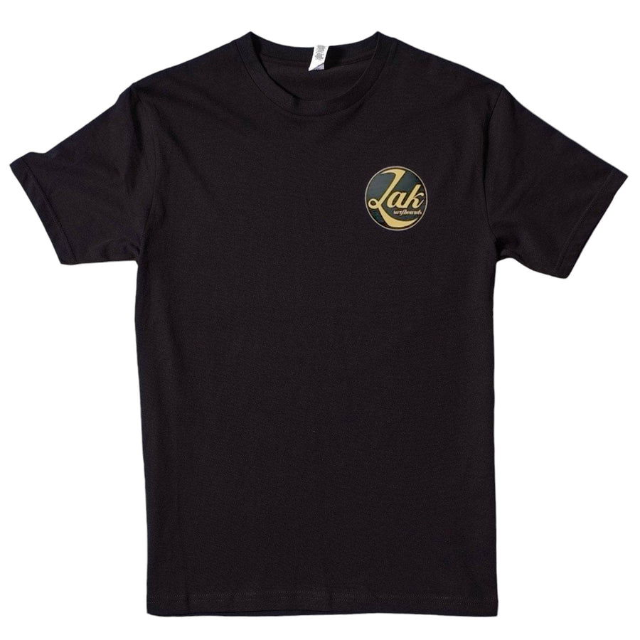 Zak Surfboards T-Shirt Retro Circle Logo Gold
