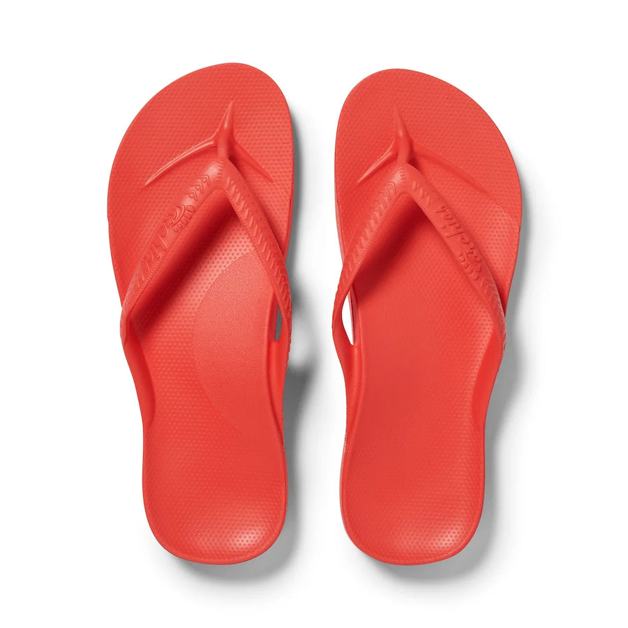 Archies Arch Support Thongs in Coral