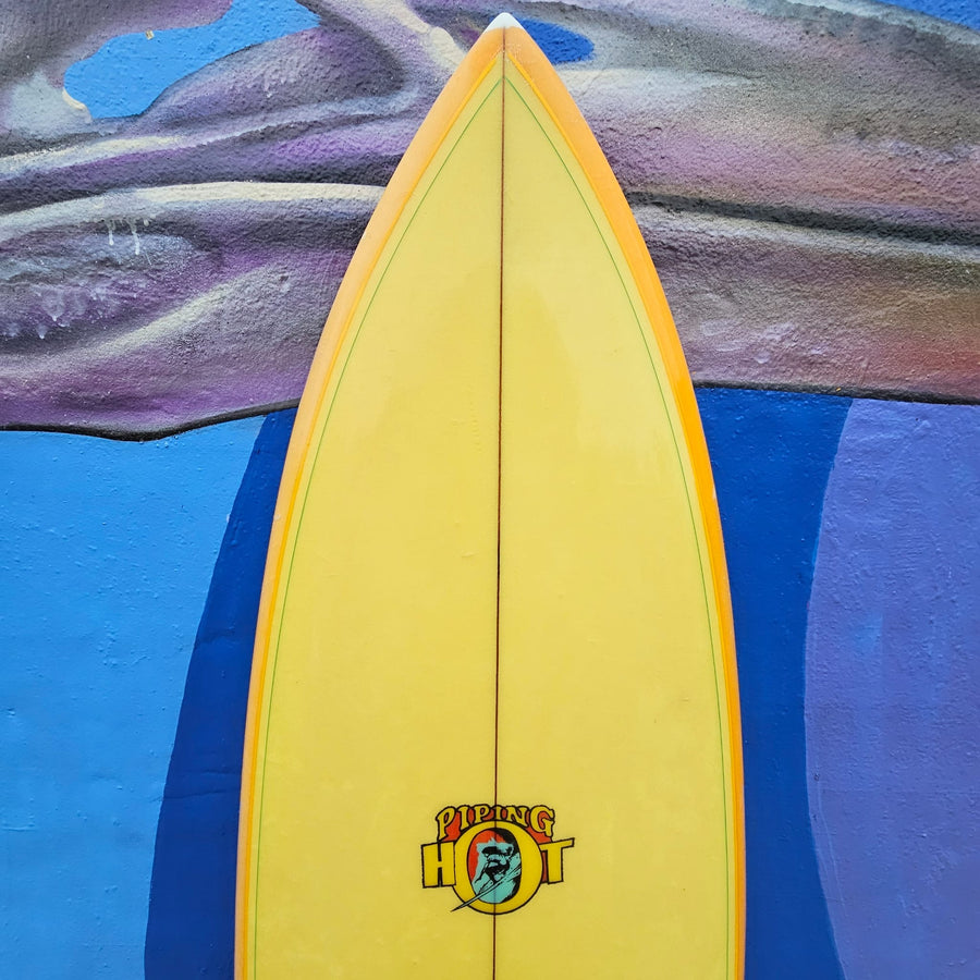 (#1540) Piping Hot Vintage Surfboard 6'3" x 20 3/4" x 2 7/8"