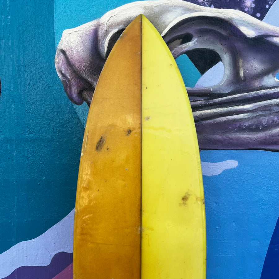(#7500) Nirvana Vintage Surfboard 7'2" x 19 3/4" Glassed Single