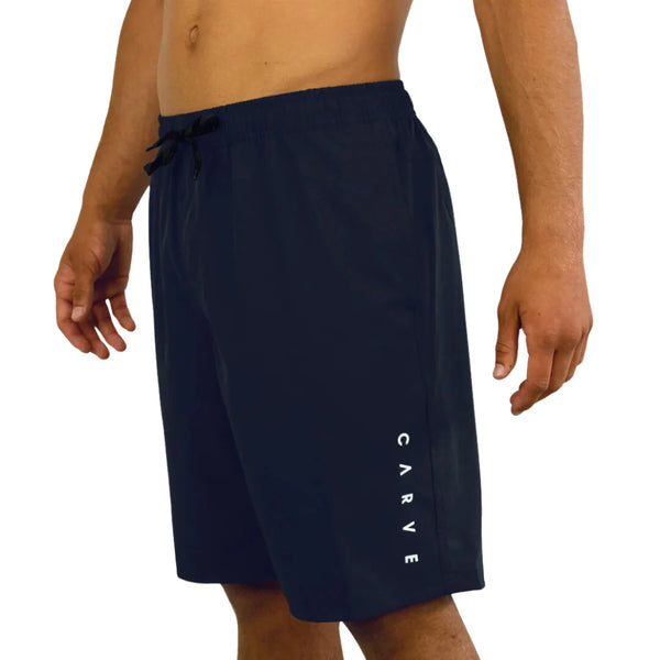 Carve - Power Up Mens Flat Waist Boardshort - Navy
