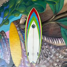 (#2732) Oke Twin Fin 5'10" x 19 8/7" x 2 5/8" 30L FCSII