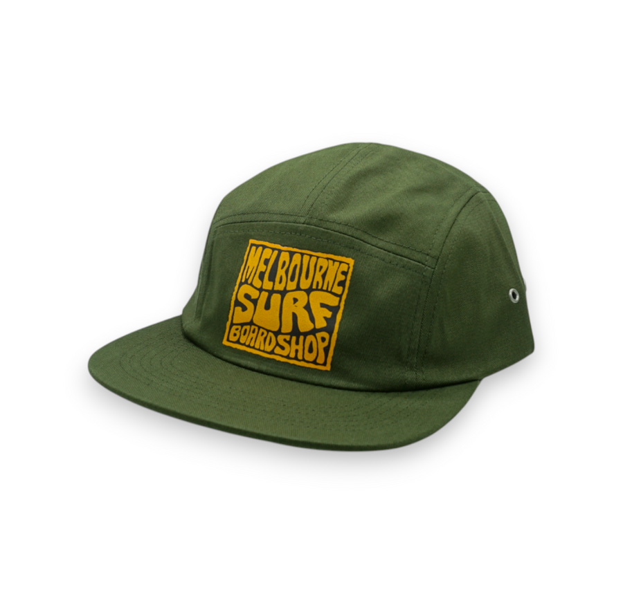 Melbourne Surf Board Shop 5 Panel Stamp Logo Cap