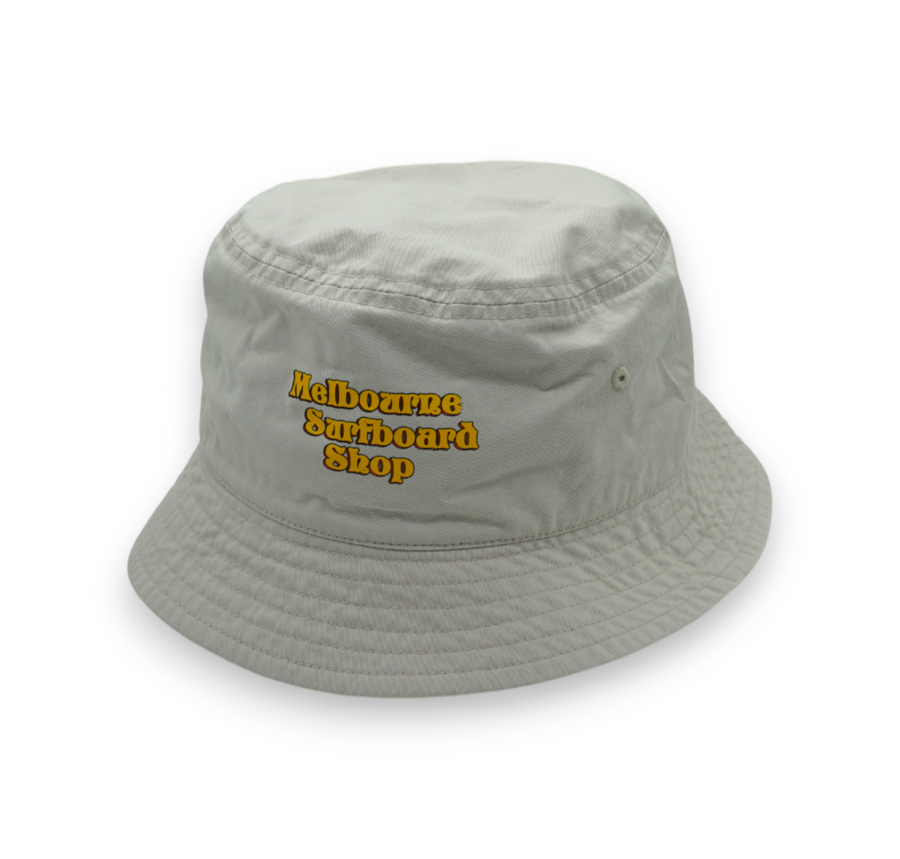 Melbourne Surf Board Shop Washed Bubble Logo Bucket Hat