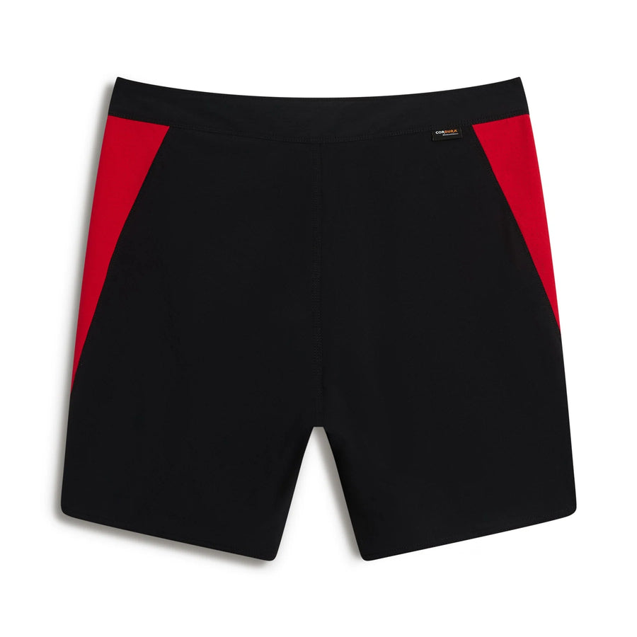 Florence Marine X Cordura Airtex Boardshort - Black Racing Red