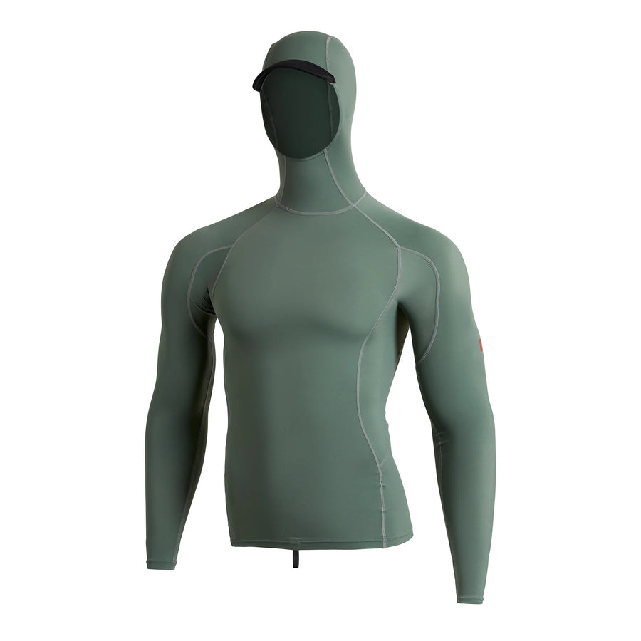 Florence Marine X Standard Issue L/S Utility Pocket Hooded Rashguard - Dark Sage