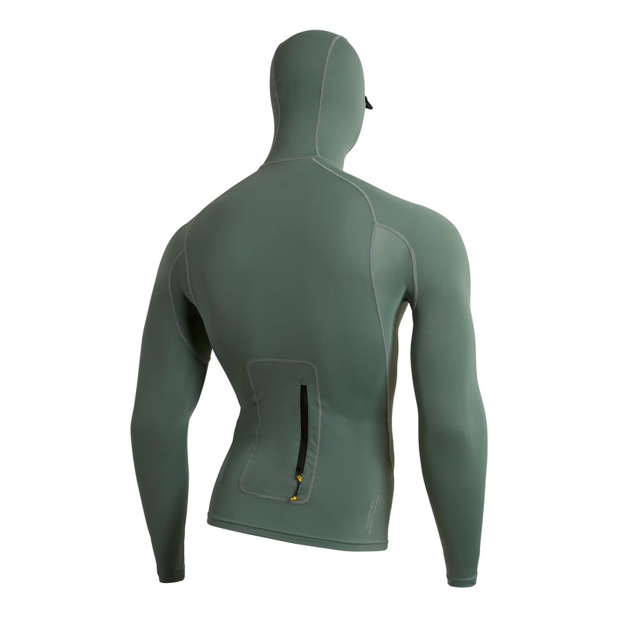 Florence Marine X Standard Issue L/S Utility Pocket Hooded Rashguard - Dark Sage