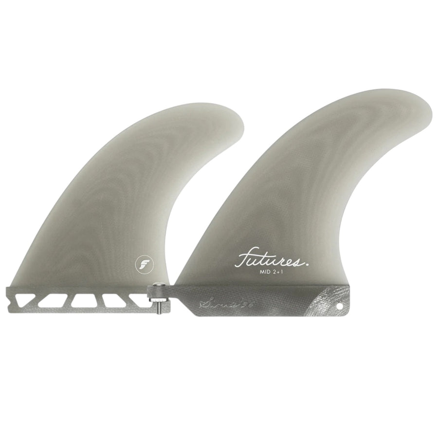 Futures Mid 2+1 Fibreglass Set - Smoke