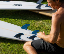 Futures Twiggy Big Wave Fibreglass 5-Fin Set Navy Blue