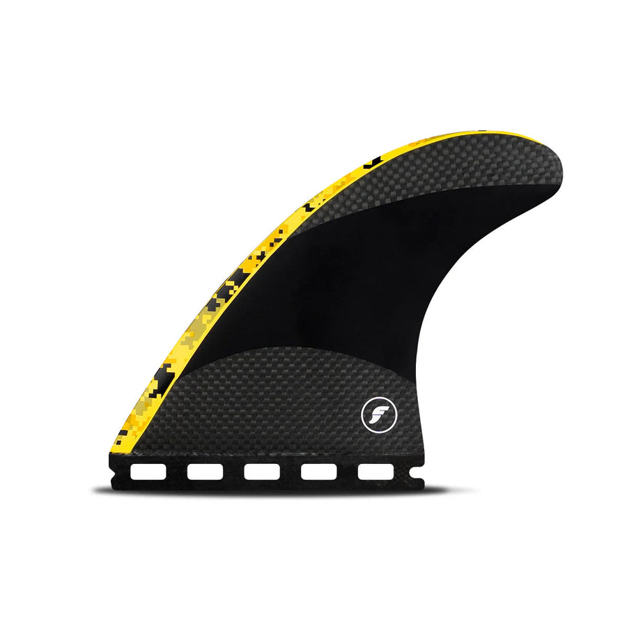 Futures John John Florence Techflex Medium Thruster - Digi Yellow